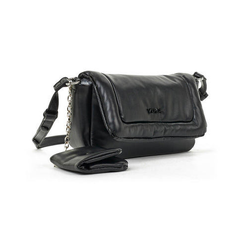 Verde Γυναικεία Τσάντα Χιαστί 16-7450 Μαύρο